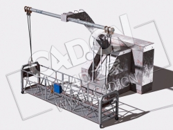 工业清洗平台机械设备C4D模型 Washing Platform