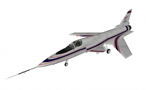 小型私人飞机C4D模型 Grumman X-29 Aircraft