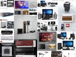 家用电器3D模型合集(MAX格式模型) Technology – 3dskyPro 3dsmax – Volume 1