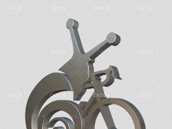 时尚女性蜗牛耳坠C4D模型BikeSnail