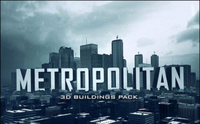 E3D高楼大厦模型带贴图