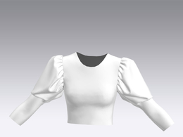 c4d模型女性衣服上衣Sleeves-29