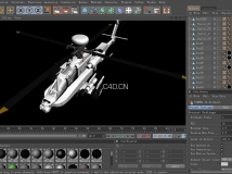直升机模型Helicopter Apache 3d
