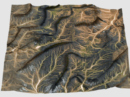 外星地貌山脉Osiris Terrain