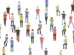 10个低面多边形男女姿势人物模型合集Posed Background Characters