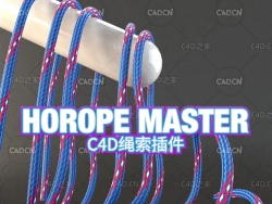 C4D快速制作绳索中文汉化插件 HoRope master