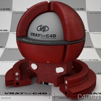 vray for c4d材质：Red Velvet