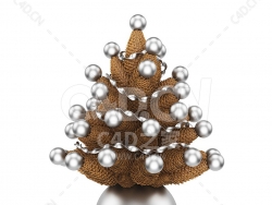 松果拼装的圣诞树 CONE CHRISTMAS TRRR