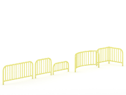 道路护栏yellow sidewalk barrier