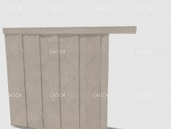 C4D客厅窗帘卧室窗帘室内窗帘模型 Curtain 3D Model-67