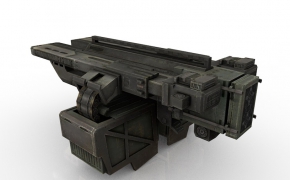 游戏枪械模型：自动机枪C4D模型 Auto Shotgun