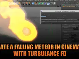 C4D使用Turbulance FD制作陨石降落特效教程