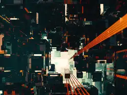 C4D实用工程第226季：交错运行的科幻通道动画C4D工程文件 c4d project