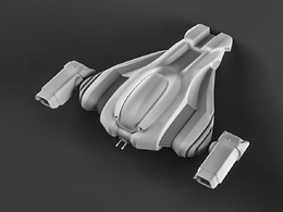 科幻飞行器c4d模型免费下载The Mercator