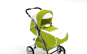 婴儿手推车C4D模型 Baby stroller model