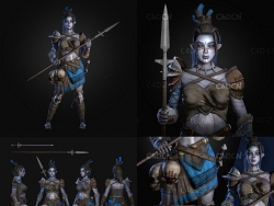 原始部落女战士 TRIBAL WARRIOR