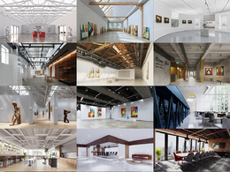 【Cinema 4D/FBX】15个高品质艺术展厅办公空间室内场景3D模型含材质贴图Evermotion – Archinteriors Vol.66