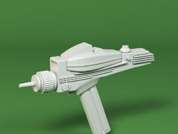 低面卡通星际迷航相位枪图标模型Phaser