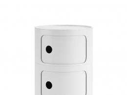 Kartell哑光双层收纳柜3D模型素材下载Componibili 2 Container Matt by Kartell