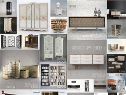 衣柜和橱柜3D模型合集(MAX格式模型) WARDROBE & CABINETS COLLECTION