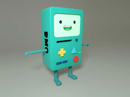 卡通机器人玩具C4D模型 C4D-3D-Model-BMO-Character-Cinema4D