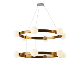 丰富明亮44-66枝吊灯3D模型素材下载Cinema 44 66 Chandelier by Rich Brilliant Willi