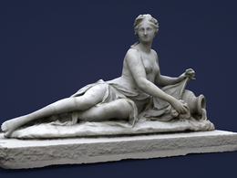 罗浮宫博物馆雕塑C4D模型 arethuse louvre museum