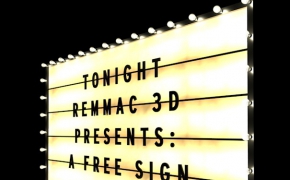 灯箱广告牌C4D模型 Marquee Sign