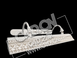C4D雕花角线雕花平线雕花角线模型 Lampa Odeon Light Rio