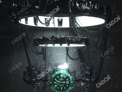 劳力士手表机械科幻场景科技暗黑产品背景C4D OCTANE模型