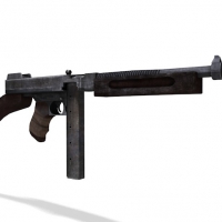 Tommy汤普森冲锋枪C4D模型