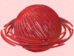 C4D毛线星球模型 twizzlerPlanet