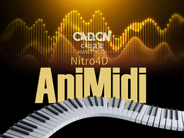C4D音乐节奏律动动画插件 Nitro4D AniMidi v1.1 For Cinema 4D R12-R25