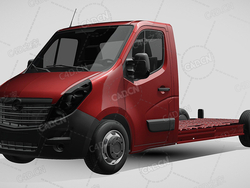 欧宝movano板车卡车货车运输车辆汽车2014款C4D汽车模型下载