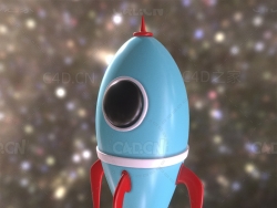 卡通太空火箭 space-rocket