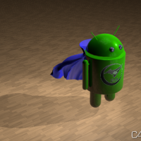 安卓机器人 小超人版