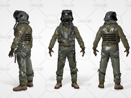 F35飞机飞行员服装 FLIGHT SUIT F35 Pilot 3d model