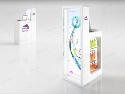 化妆品销售柜3d model of cosmetics sale stand