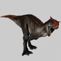 张嘴狂暴撕咬的恐龙3d模型（带绑定及动作）Dinosaur 3d model-rageBite2