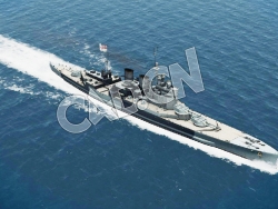 C4D海军舰艇军舰舰船-声望级战列巡洋舰模型 Renown battleship 3d Model