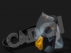 C4D潜水面罩模型 Scuba-Mask 3d model