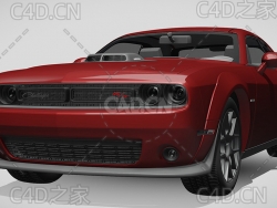 道奇挑战者宽体轿跑汽车2017款C4D汽车模型下载