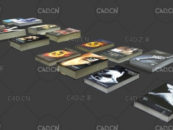 平铺摆放的英文书籍 books