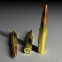 C4D子弹模型 7.62mm NATO Bullet