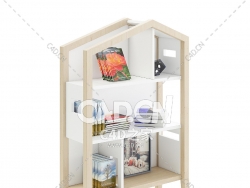 屋形架子C4D模型下载 House Shape Shelf