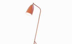 桔色落地灯C4D模型 Floor lamp