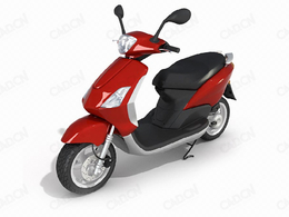 女士踏板摩托车3D模型 Ms. Scooter 3D Model