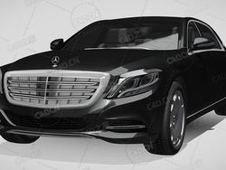 梅赛德斯迈巴赫s400汽车豪华轿车2015款C4D汽车模型下载