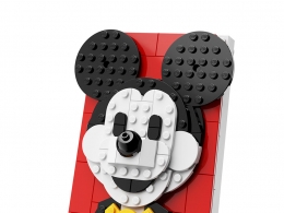 米奇鼠肖像积木 (玩具)3D模型素材下载Mickey Mouse Portrait by Lego