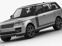 大型越野汽车路虎揽胜C4D模型 Range Rover SVAutobiography Dynamic 3D Model